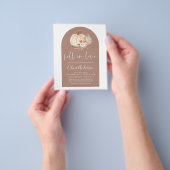 Budget Herfst in Love Vrijgezellenfeest Terracotta Flyer (Hand)