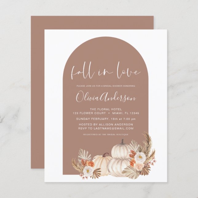 Budget Herfst in Love Vrijgezellenfeest White Pump (Voorkant / Achterkant)