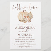 Budget Herfst in Love Wedding Pampas Grass Pumpkin (Voorkant)