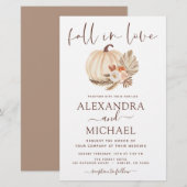 Budget Herfst in Love Wedding Pampas Grass Pumpkin (Voorkant / Achterkant)