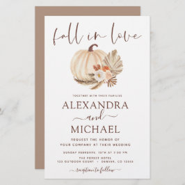 Budget Herfst in Love Wedding Pampas Grass Pumpkin