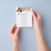 BUDGET Herfst Koppel Bruisfeest Uitnodiging Flyer (Hand)