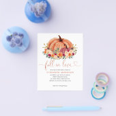 Budget Herfst Love Terracotta Pumpkin Vrijgezellen Flyer (Enkel)