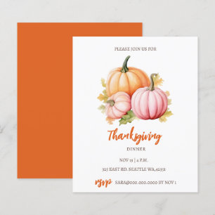 Budget Herfst Pompoenen Thanksgiving Diner