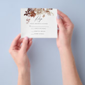 Budget Herfst RSVP-kaart Flyer (Hand)