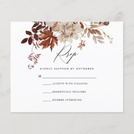 Budget Herfst RSVP-kaart Flyer