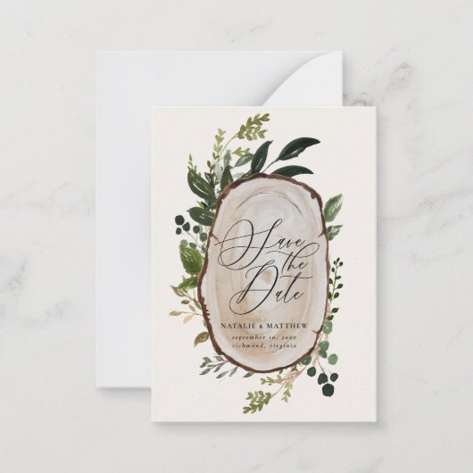 budget Herfst rustige boerenbruiloft aankondiging (Voorkant)