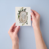 budget Herfst rustige boerenbruiloft aankondiging Flyer (Hand)