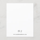 Budget Herfst Sunflower Floral Wedding - White Flyer (Achterkant)