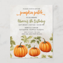 Budget Herfst Verbrand Sinaasappel Pompoen Patch V