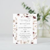 Budget Herfst Wildbloemen Floral Wedding (Staand voorkant)