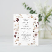 Budget Herfst Wildbloemen Floral Wedding Ceremony (Staand voorkant)