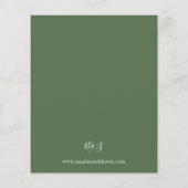 Budget Herfst Zonnebloem Bloem Bruiloft Flyer (Achterkant)