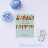 BUDGET Herfstbladeren Bruiloft Flyer (Enkel)