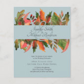 BUDGET Herfstbladeren Bruiloft Flyer (Voorkant)