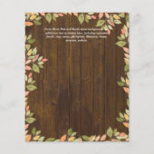 BUDGET HET Baby shower "Girl WOODLAND DIER" (Achterkant)