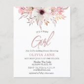 Budget Het is een Baby shower-uitnodiging voor bab (Voorkant)