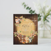 BUDGET Het Is Een Jongen BOSDIEREN Baby Shower (Staand voorkant)