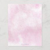 Budget Het is een meisje Pink Bourgondië Floral Ba (Achterkant)