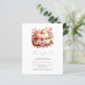 Budget Het is een meisje roze pompoenen Herfst Bab (Staand voorkant)