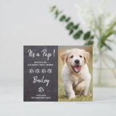 Budget Het is een Pup New Pet Puppy Dog Aankondigi (Staand voorkant)