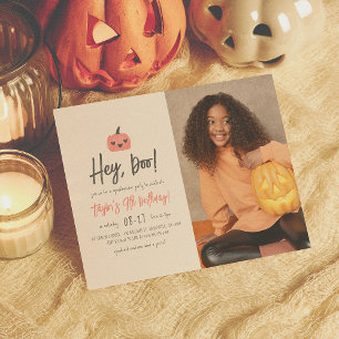 Budget Hey Boo Halloween Boho Girl Birthday Foto