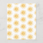 Budget hier komt de Son Baby shower uitnodiging (Achterkant)