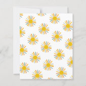 Budget hier komt de Son Baby shower uitnodiging (Achterkant)