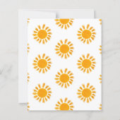 Budget hier komt de Son Baby shower uitnodiging (Achterkant)