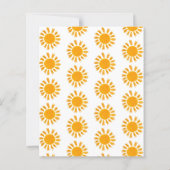 Budget hier komt de Son Baby shower uitnodiging (Achterkant)