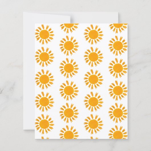 Budget hier komt de Son Baby shower uitnodiging (Achterkant)