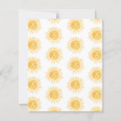 Budget Hier komt de Son Boy Baby shower Uitnodigen (Achterkant)