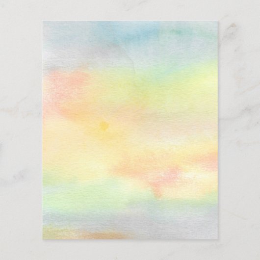 Budget Hier komt de Sun Baby shower Invitation (Achterkant)