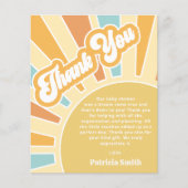 Budget Hier komt de zoon baby shower Dank U (Voorkant)