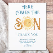 Budget hier komt de zoon Baby shower dank u