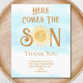 Budget hier komt de zoon Baby shower dank u