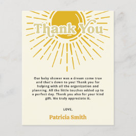 Budget Hier komt de zoon baby shower Dank U