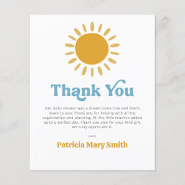 Budget Hier komt de zoon baby shower dank U