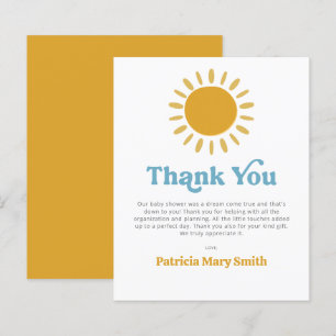 Budget Hier komt de zoon baby shower dank U