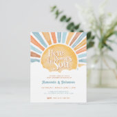 Budget Hier Komt de Zoon Boho Baby Shower (Staand voorkant)