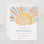 Budget Hier Komt de Zoon Boho Baby Shower (Voorkant)