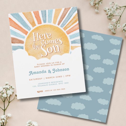 Budget Hier Komt de Zoon Boho Baby Shower