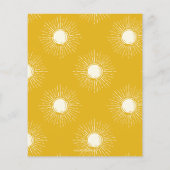 Budget Hier komt de zoon retro boy baby shower (Achterkant)