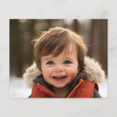 Budget Highland Koe Holly Jolly Holiday Fotokaart (Achterkant)