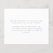 Budget hij deed het Foto Afstuderen kondiging (Achterkant)