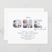 Budget Hij is een van een soort blauwe eerste verj (Voorkant / Achterkant)