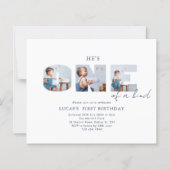 Budget Hij is een van een soort blauwe eerste verj (Voorkant)