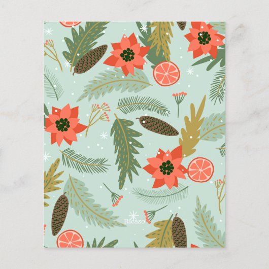 BUDGET Hipster Deer Specialized Kerstmis Kaart (Achterkant)