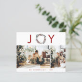 Budget Holiday-fotokaart | Moderne kerst (Staand voorkant)