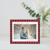 Budget Holiday-fotokaart | Moderne kerst (Staand voorkant)